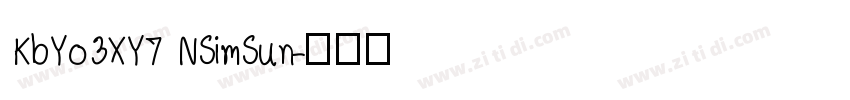 KbYo3XY7 NSimSun字体转换